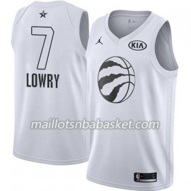 Maillot Homme Toronto Raptors Kyle Lowry 7 2018 All Star Jordan Brand Blanc Swingman